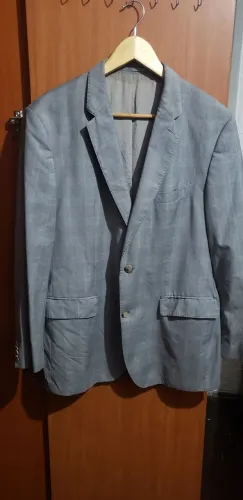 Paletó Hugo Boss Guabello Super 130  Cinza 42R