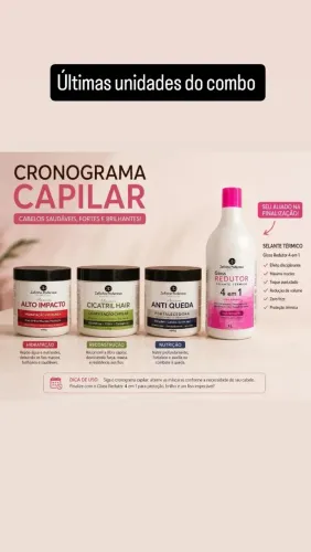 Cronograma capilar e selagem sem formol