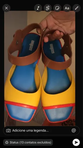 Sandália Melissa Semi Nova Tamanho 35