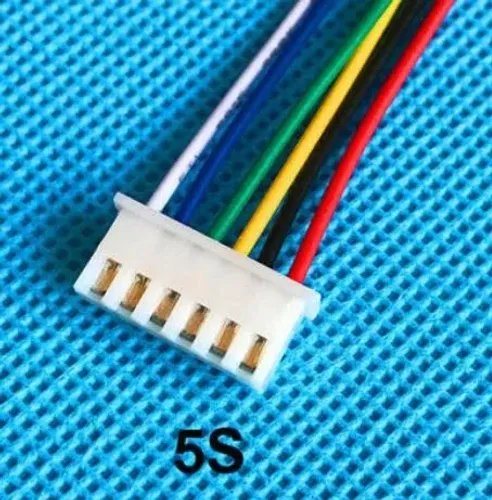Cabo conector 5s1p carregador de bateria lipo Kit 2 Unid. Arduino Automação COD-CP195