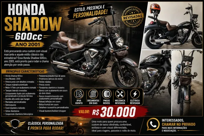 Honda Shadow 600cc