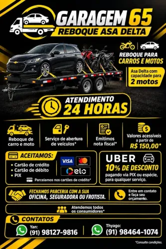 Serviço de reboque moto e carro