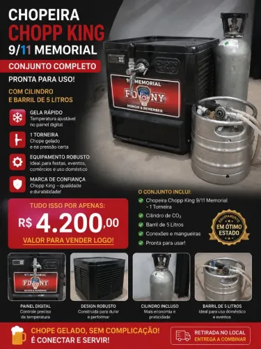 OPORTUNIDADE! CHOPEIRA CHOPP KING COMPLETA 