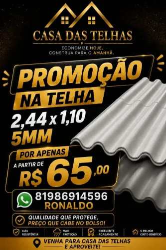 Telhas fibrocimento