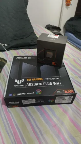 PLACA MÃE A620AM AM5 ASUS TUF GAMING DDR5 WIFI+BLUETOOTH 