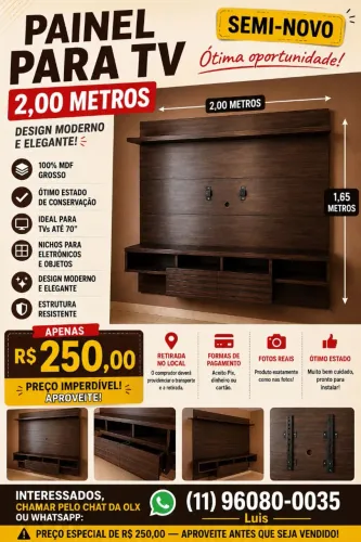 Painel rack moderno