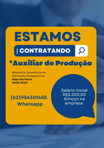 Auxiliar de Produção