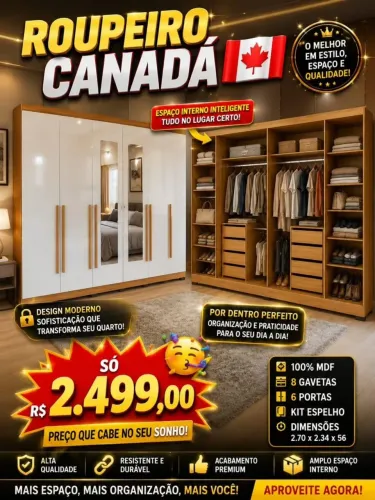 Guarda roupas novos