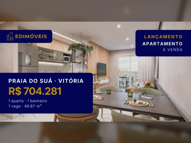 Oportunidade na Praia do Suá: Apartamento de 1 Quarto com Lazer Completo!