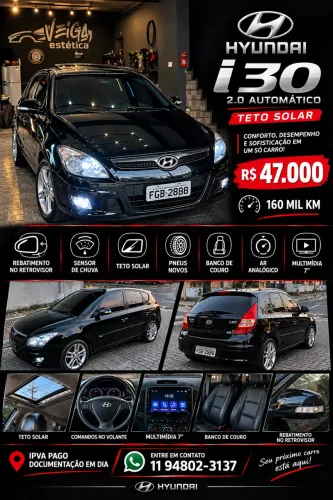 Hyundai I30 2.0 16V 145cv 5P Aut. 2012