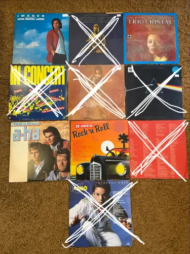 Discos de vinil rock/diversos década 60/70