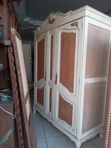 Moveis antigos estilo chipandely jogo de quarto completo