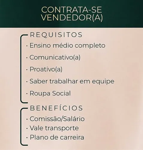 Vaga de emprego 
