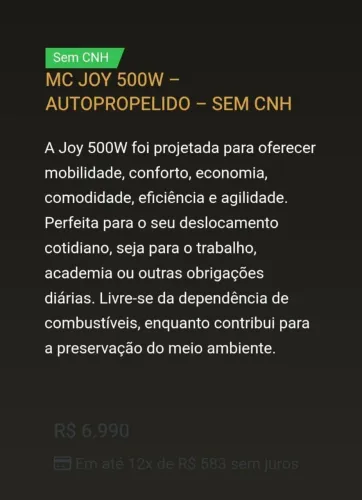 Scooter elétrica - Moto chefe.