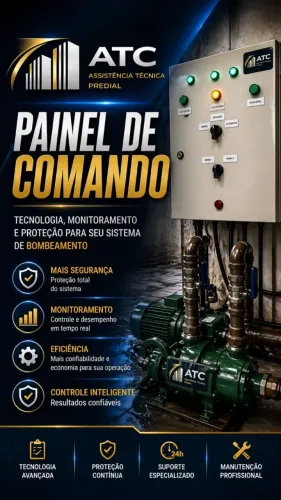 manutenção de bombas e quadro de comando
