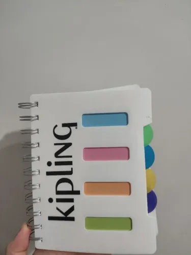 Agenda bloco de anotações novo da Kipling com caneta