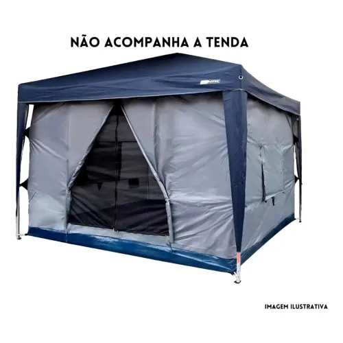 Barraca para 6 Pessoas Camping Gazebo Proteção e Ventilação Nautika - SEM GAZEBO