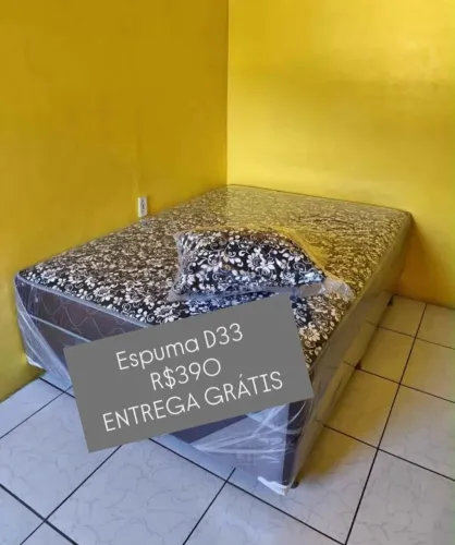 CAMA BOX DE CASAL + Entrega grátis/ várias estampas disponíveis