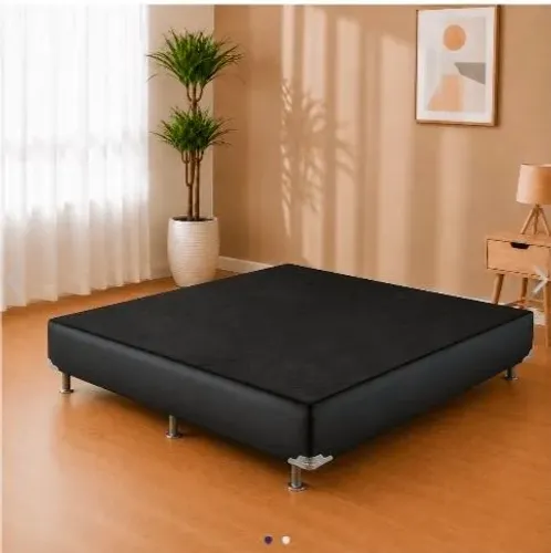 Box corino preto cama casal ótimo estado