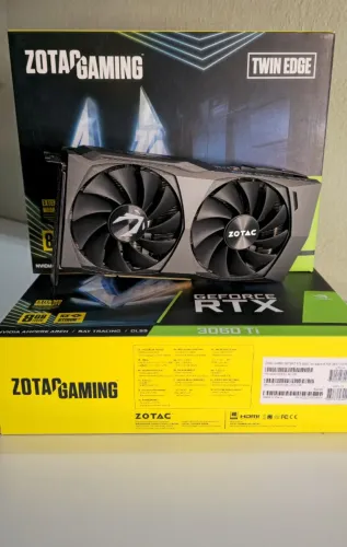 Placa de Vídeo Zotac nvidia GeForce Rtx 3060 ti Twin Edge oc, 8GB, GDDR6, 256 Bits