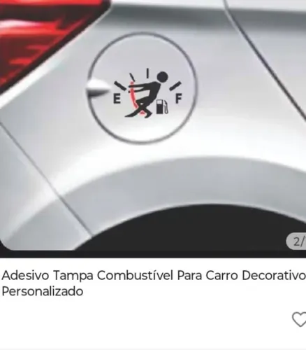 Adesivo para carro tampa de combustível ?