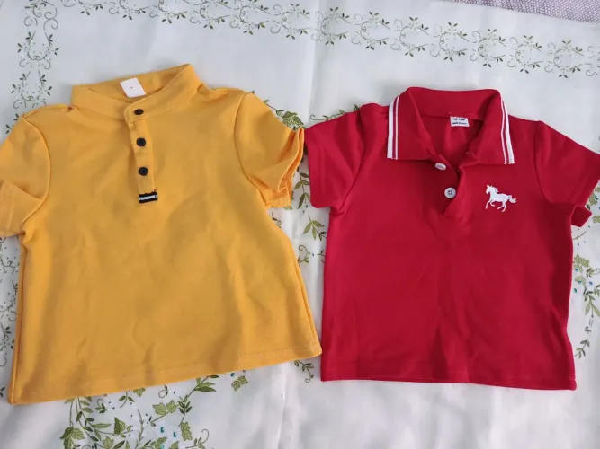 Camisas e conjunto menino