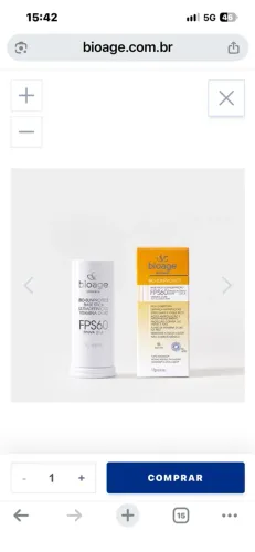 Protetor solar Stick Bioage