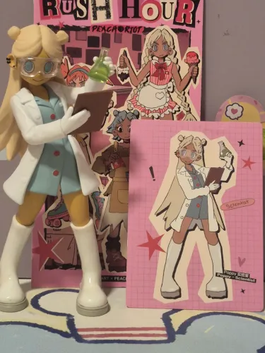 POPMART ORIGINAL - Boneca PEACH RIOT blind box - Poppy Scientist
