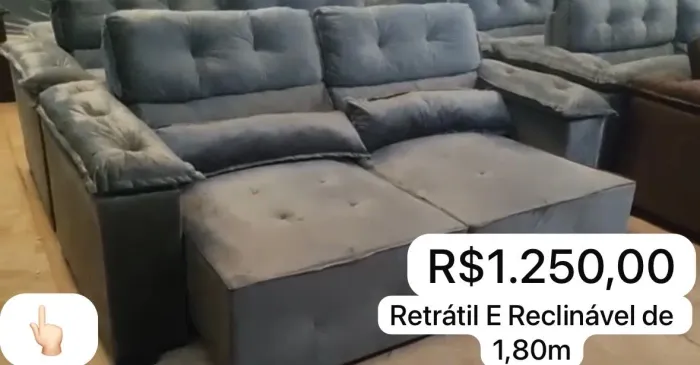 Sofá Retrátil e Reclinável