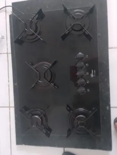 Fogão Cooktop 5 bocas já com bancada.