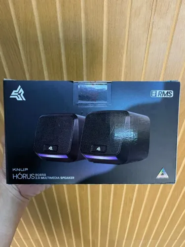 Caixa de Som Multimídia 2.0 USB LED para PC/Notebook