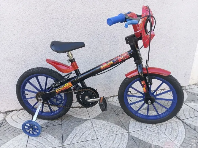 Bicicleta aro 16 Homem Aranha