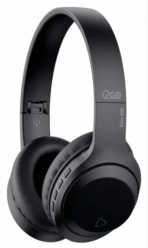 Headphone Bluetooth Bass 300 I2go Até 10h De Bateria Cor Preto
