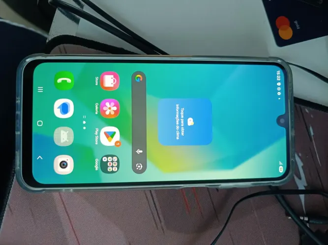 Samsung A16 verde Água.