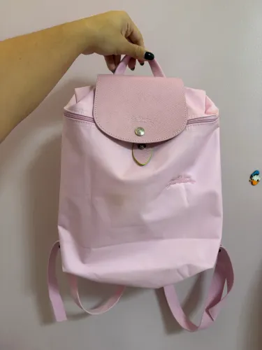 Mochila Longchamp rosa bb- original