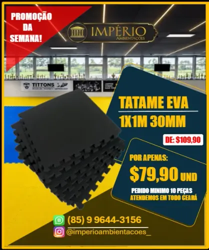TATAME EVA 1X1M 30MM EM PROMOÇÃO