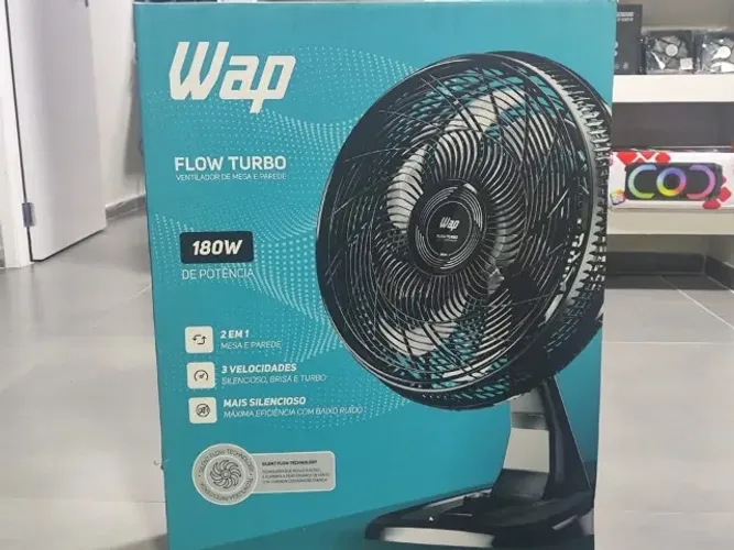 ? Ventilador WAP Flow Turbo 180W - Potência e Silêncio para o Seu Ambiente