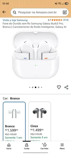 Fone Samsung Galaxy Buds 3 Pro