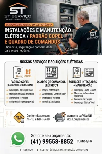 Eletricista Profissional: Entrada Padrão Copel e Quadro de Comando
