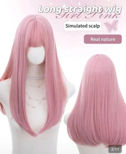 Peruca Rosa chiclete