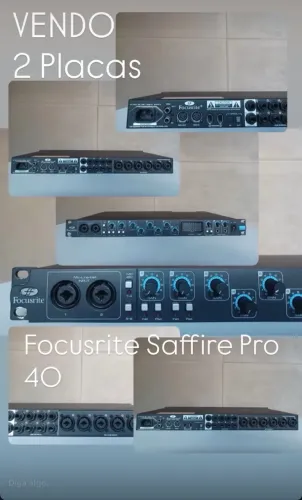 2 Placas de Áudio Focusrite Pro 40