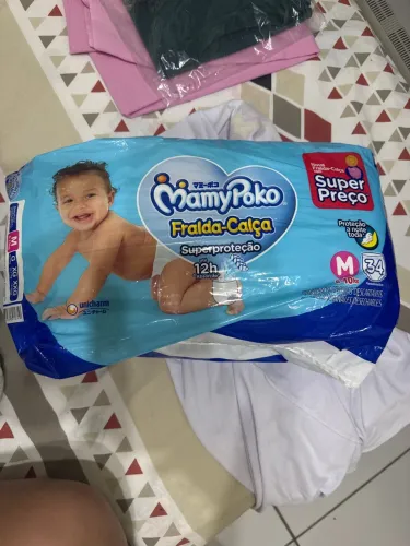 MamyPoko Fralda-Calça Superproteção M 34 Unidades