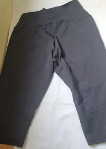 Calça Legging Corsário Capri Fitness Cinza