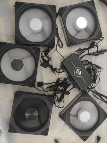 Kit 5 fans prism ARGB + controladora
