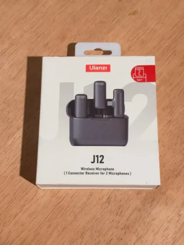 Microfone Sem Fio Ulanzi J12 P/ Android Tipo C - 2 Mics