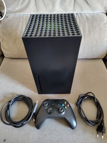 XBOX SERIES X COMPLETO E IMPECÁVEL 