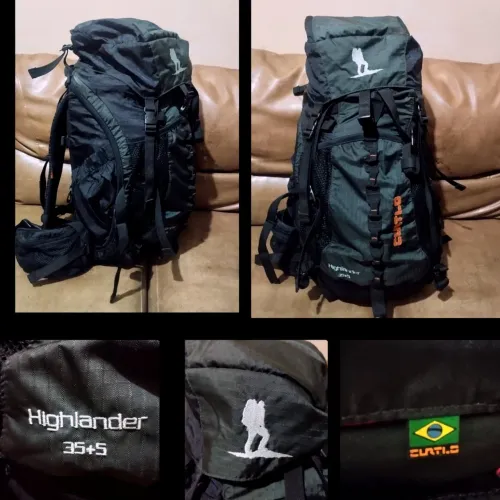MOCHILA CURTLO HIGHLANDER 35+5L - PERFEITA PRA TRILHAS E VIAGENS