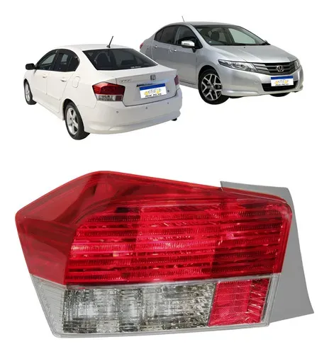 Lanterna Traseira Esquerda Honda City 2009 2010 2011 2012 Esquerdo/motorista Vermelho