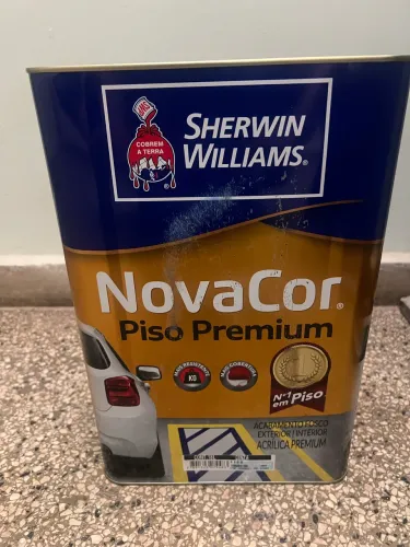 Lata de tinta Sherwin Williams Nova Cor Cinza 18L