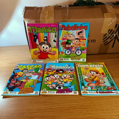 Kit 5 Gibis Turma da Mônica Panini Comics N° 47, Março/2019.